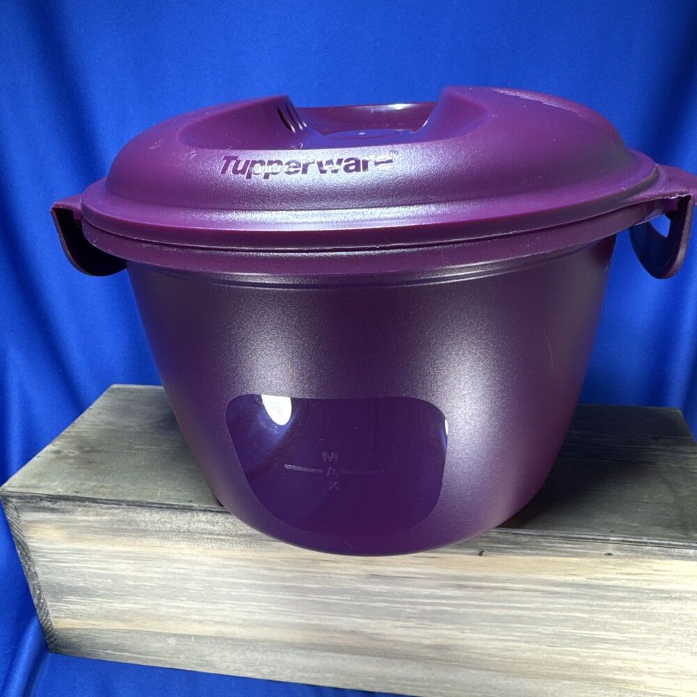 Tupperware Microwave Rice Cooker Purple Large 3L or 12 cup